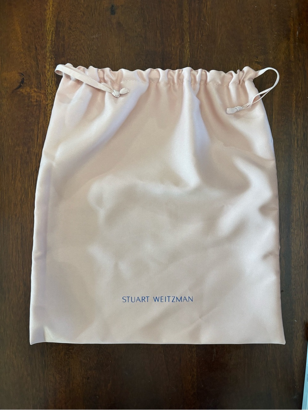 Stuart Weitzman Light Pink Drawstring Dust Bag